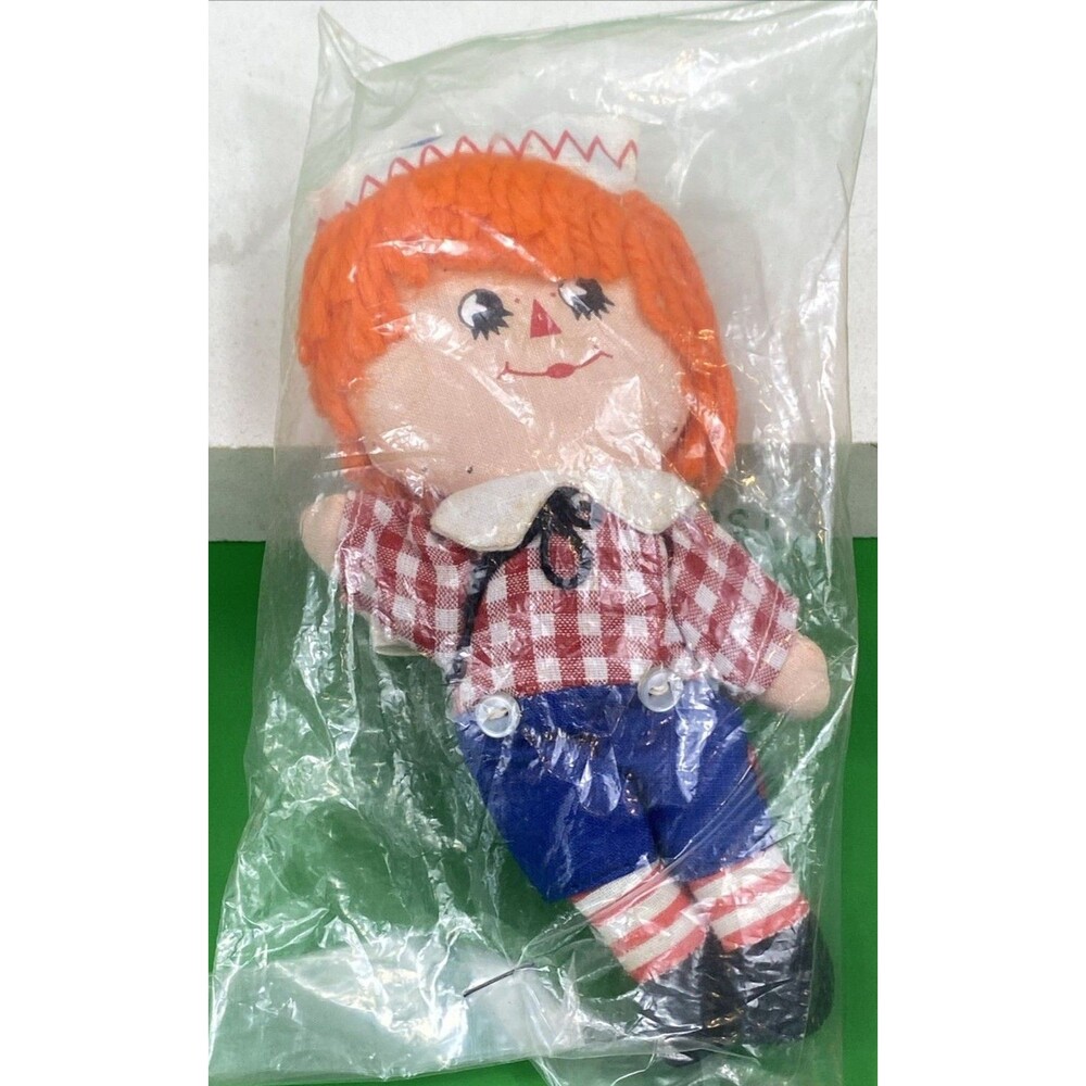 Vintage 70's Knickerbocker/Hallmark 6" Raggedy Andy Doll New